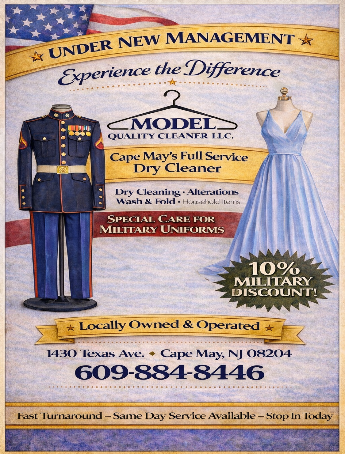 Model Quality Cleaner advertisement in Sandbar Magazine